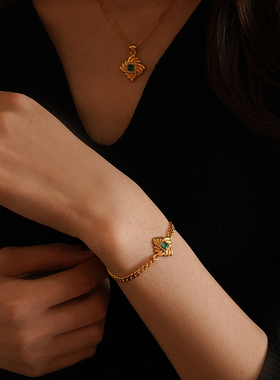 生如夏原创天然玛瑙925银手链女