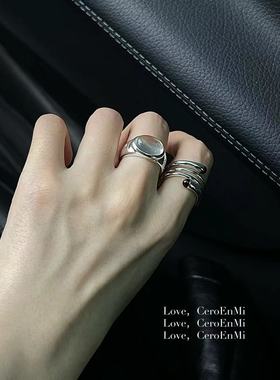 925银戒指ceroenmi树脂小众ins风
