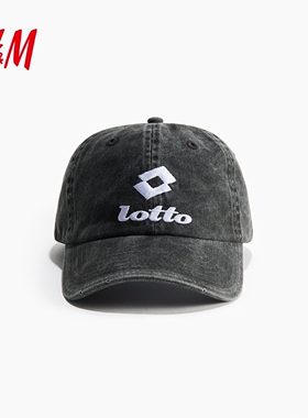 【Lotto H&M】服饰配件帽子2026夏季新款刺绣图案鸭舌帽1349853