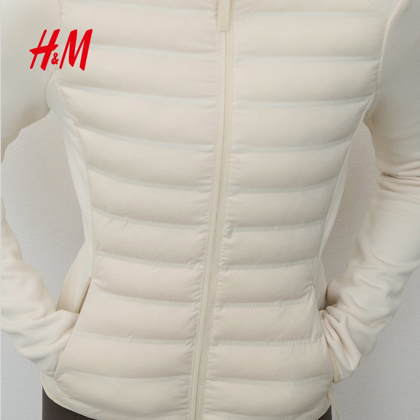 【H&M MOVE ThermoMove™】女装运动棉服健身复合排骨外套1283775,淘宝优惠券,粉丝福利购,淘宝优惠卷