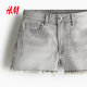 HM women's jeans summer commuting high waist slim slim fashion denim shorts 1266263