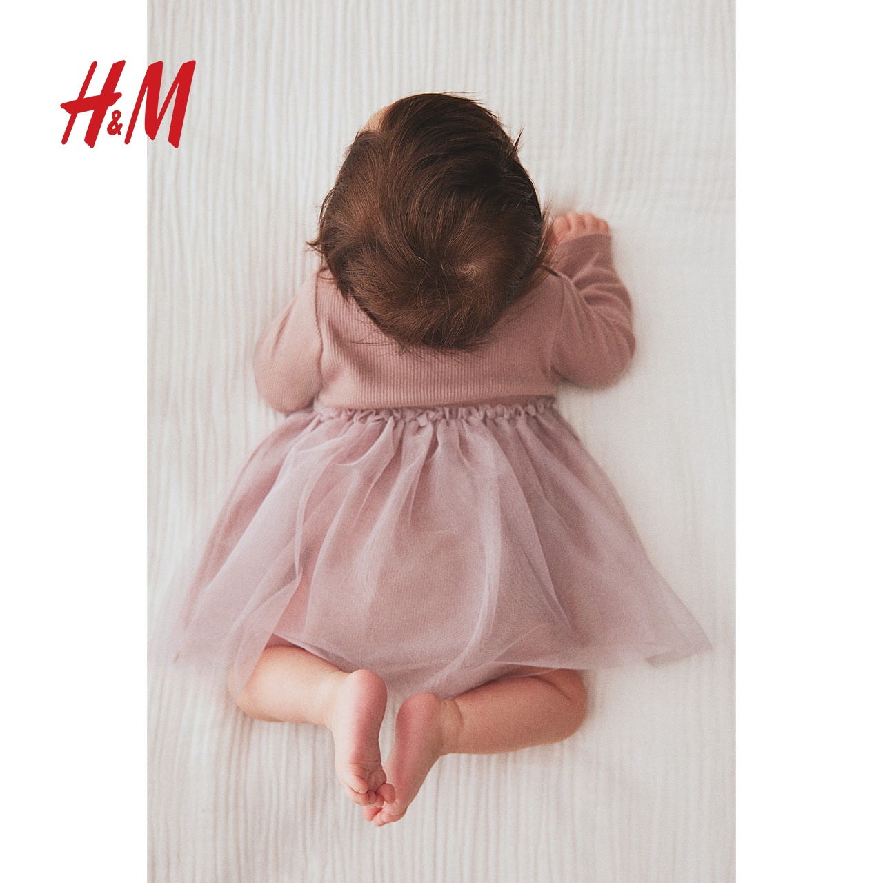 HM童装女婴连衣裙夏季薄纱裙摆洋气公主裙1248269 - 图0