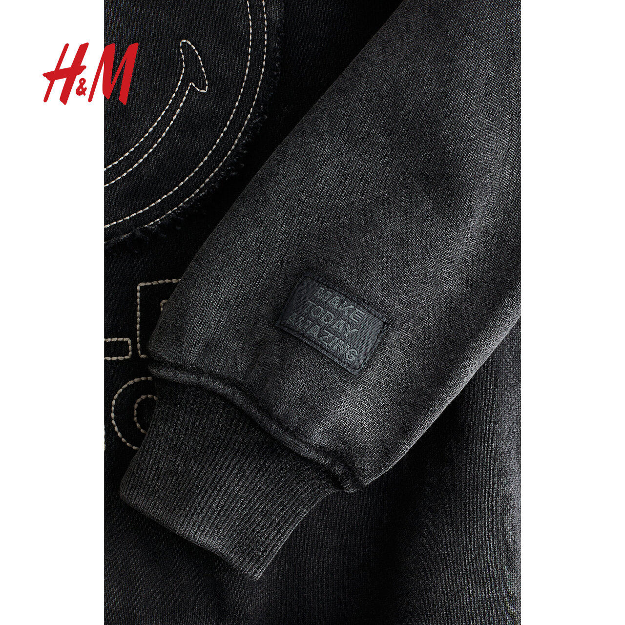 HM童装儿童男卫衣冬季童柔软宽松圆领印花图案圆领套衫1191498,淘宝优惠券,粉丝福利购,淘宝优惠卷