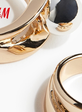 HM戒指2025年秋季新款时尚2枚装戒指1274186