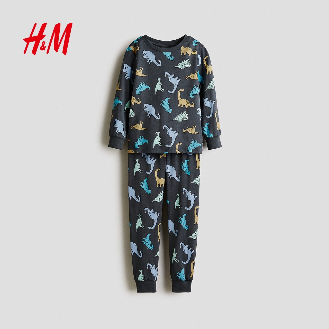 HM冬季童装儿童男童印花汗布睡衣套装1234973,淘宝优惠券,粉丝福利购,淘宝优惠卷