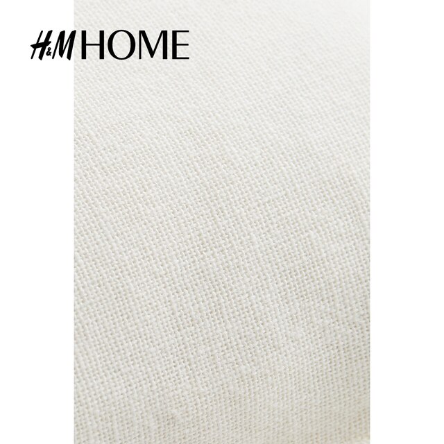 HM HOME home fabric pillowcase simple invisible zipper simple linen blended cushion cover 1207164