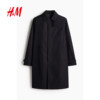 HM men's windbreaker French commuter coat lightweight and comfortable lapel mid-length fashionable coat 1262251
