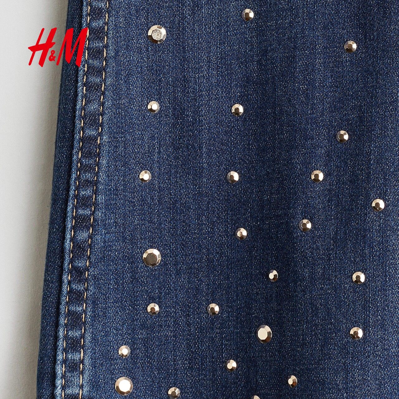 HM冬季童装儿童女童缀饰牛仔打底裤1292142,淘宝优惠券,粉丝福利购,淘宝优惠卷