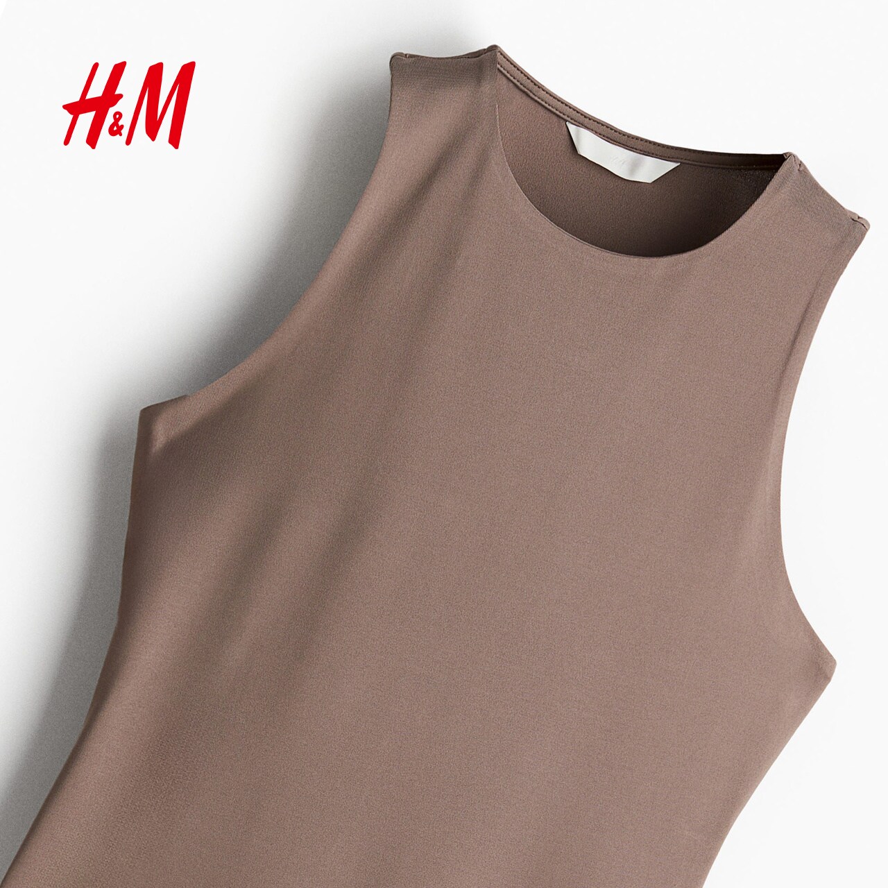 HM女士内衣秋季简约柔软休闲内搭弹力舒适透气连体丁字衣1240676