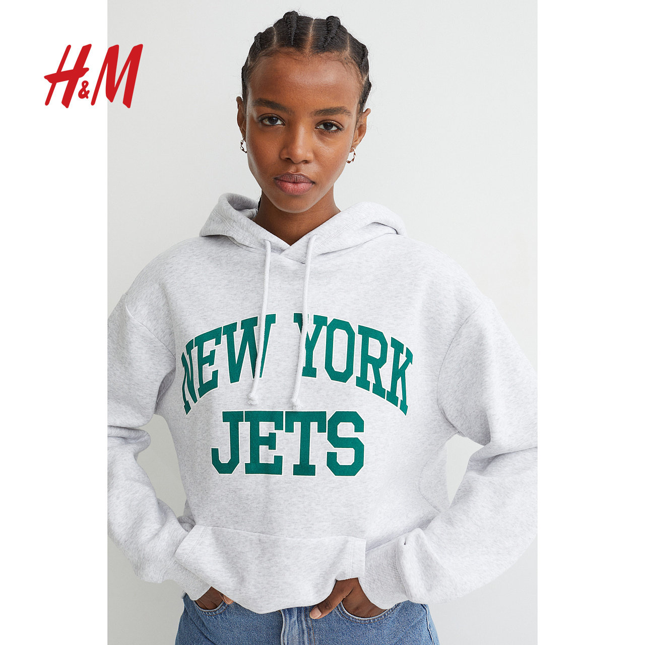 hm女装学院风春装女新款米奇卫衣 HM卫衣/绒衫