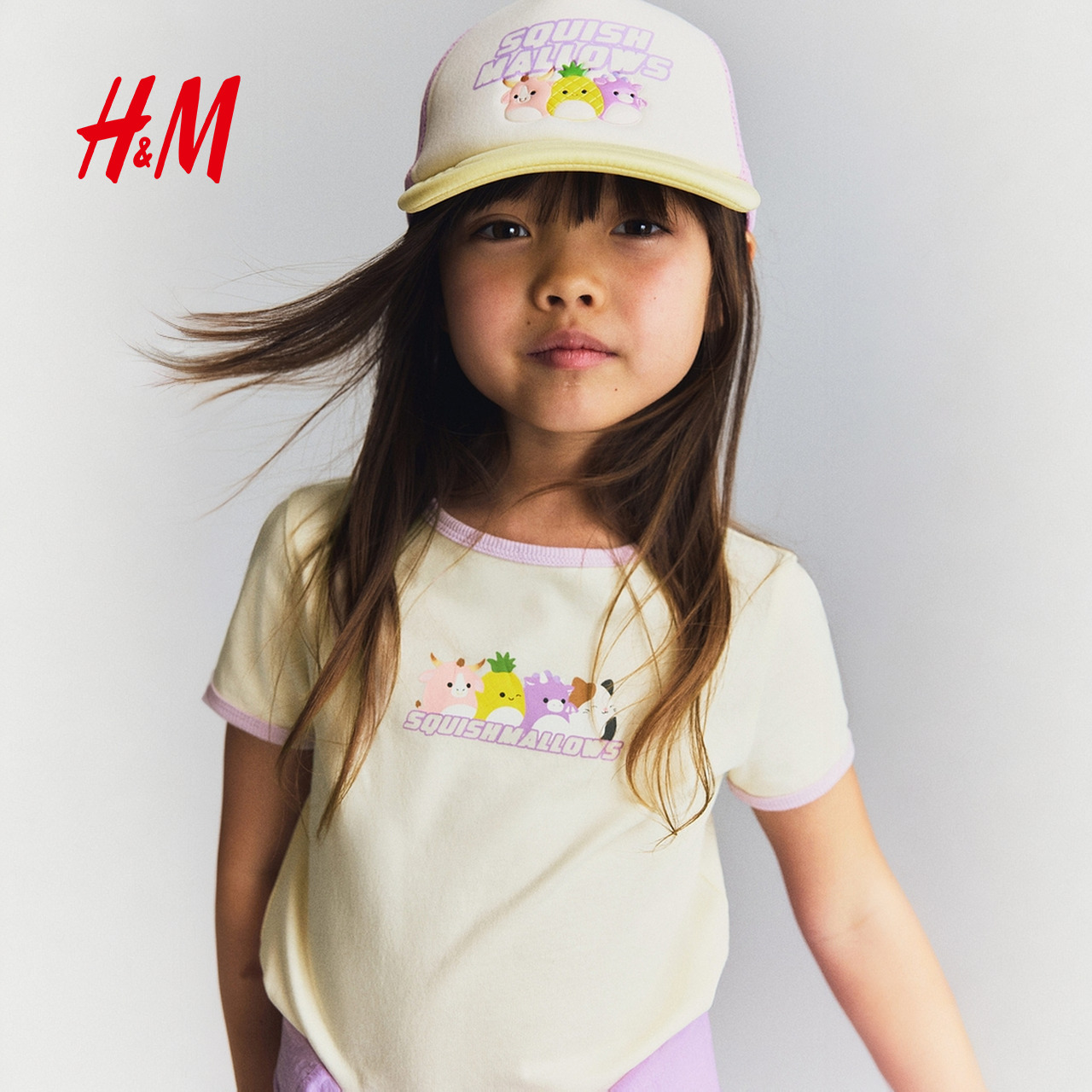 【迪士尼系列】HM童装儿童女童2025新款冰雪奇缘印花上衣1274204 - 图0