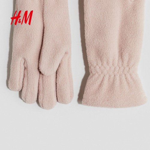 HM2025冬季新款童装儿童女童抓绒分指手套1208772 - 图1