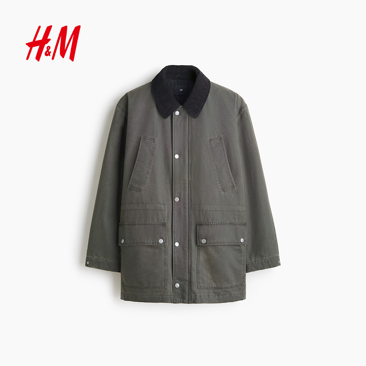 HM男装棉衣冬季新款巴恩风棉服保暖复古运动夹棉派克大衣1305992,淘宝优惠券,粉丝福利购,淘宝优惠卷