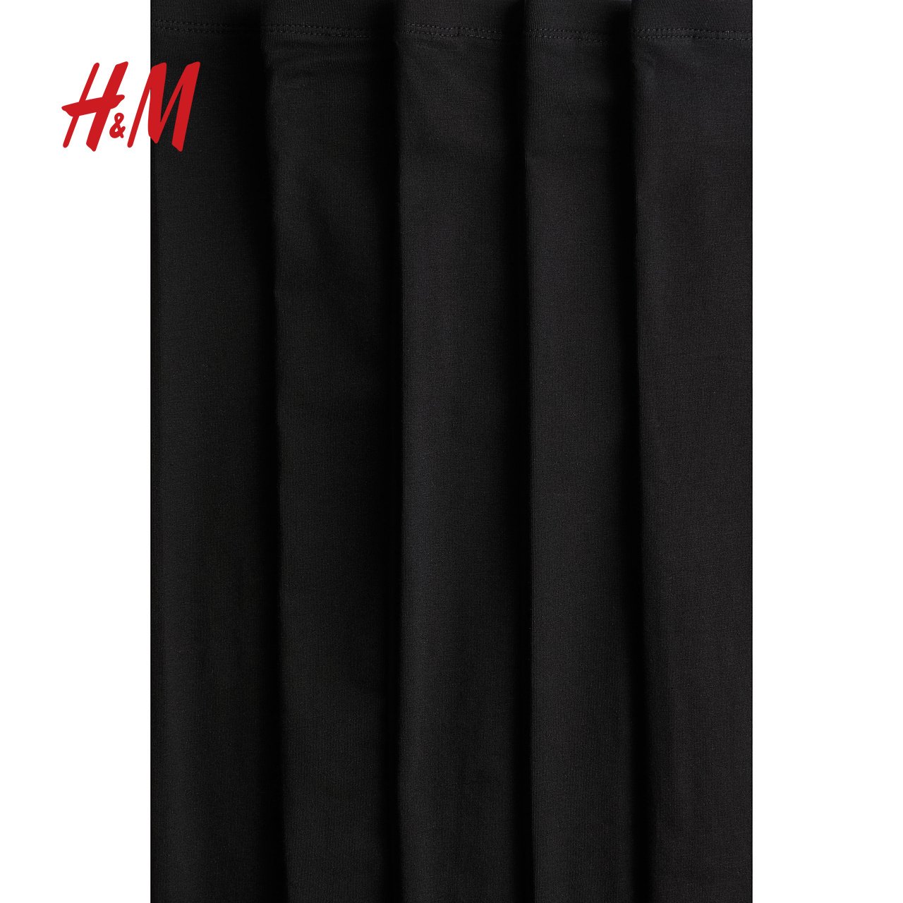 HM童装儿童女童裤子5件装秋季黑色柔软修身打底裤0750528 - 图0