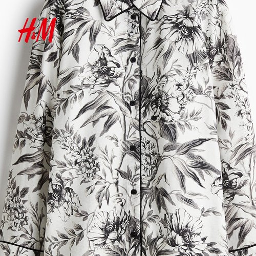 HM2025冬季新款女装滚边细节衬衫1239491 - 图2