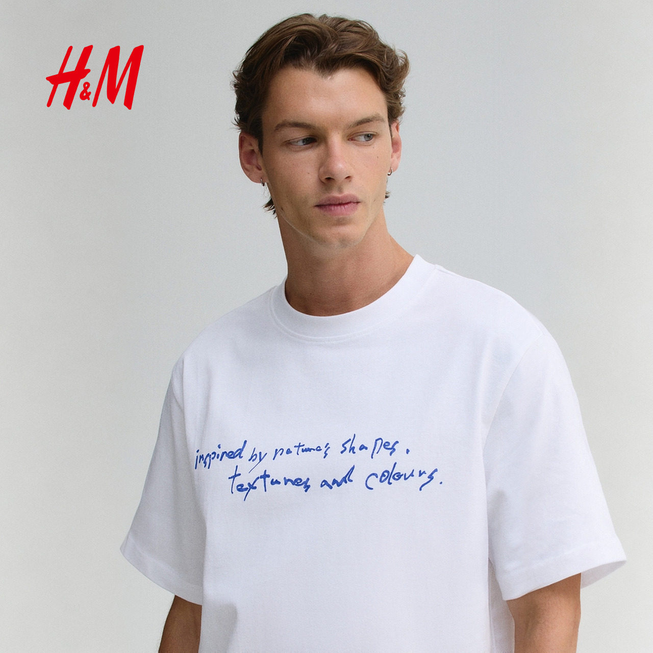 HM冬季男装标准版型印花T恤1289830,淘宝优惠券,粉丝福利购,淘宝优惠卷