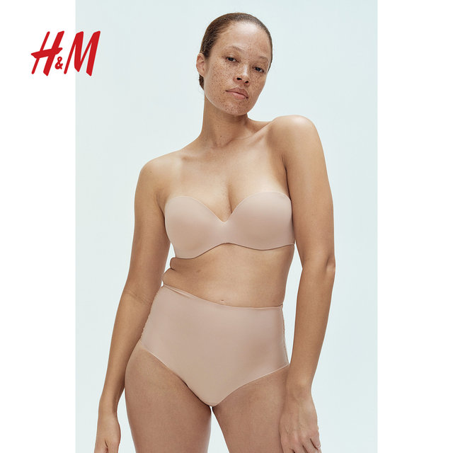 HM women's underwear 2-pack winter high-waisted seamless comfortable light body-shaping briefs 0307239