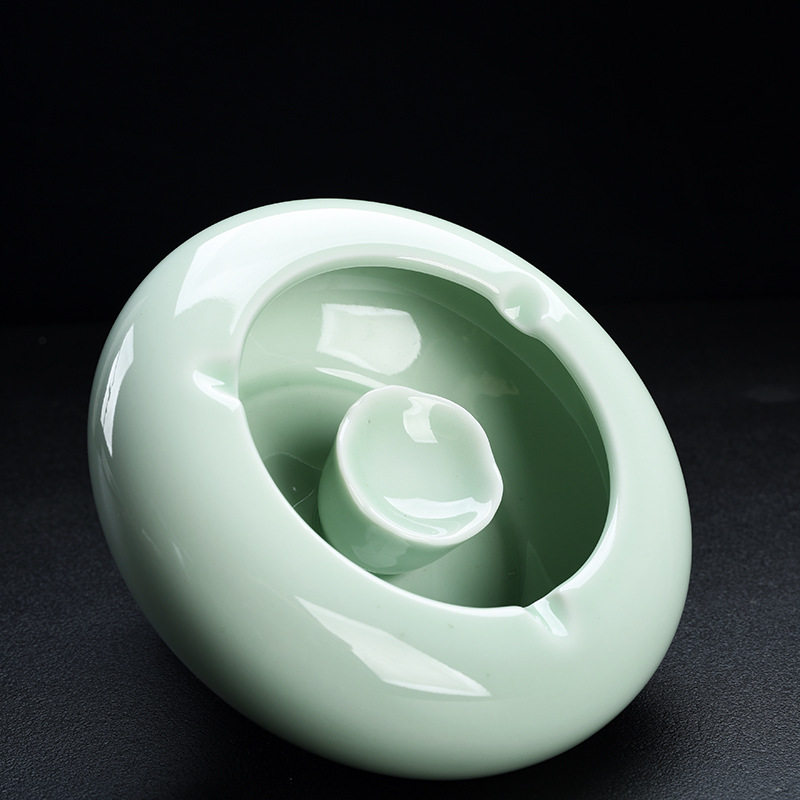 创意陶瓷烟灰缸酒店用品办公室酒吧KTV家用个性礼品 印制青瓷,淘宝优惠券,粉丝福利购,淘宝优惠卷