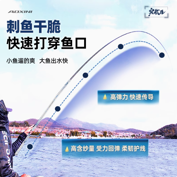 奥西尼X7实战派综合竿名牌十大品牌鱼杆手竿澳西尼官方正品旗舰店 - 图0