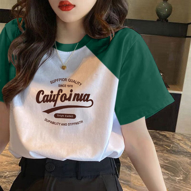 ເສື້ອຍືດແຂນສັ້ນຂອງແມ່ຍິງເອີຣົບຝ້າຍສີຂາວ