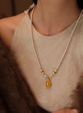 新中式珍珠项链高级感轻奢小众