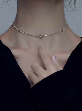 饰悟银饰圆珠项链轻奢小众