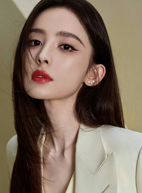 饰悟简约微笑天然珍珠耳钉女士