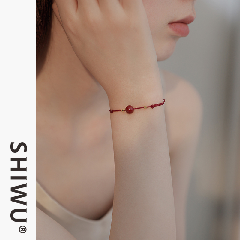 饰悟银饰朱砂手链编织饰品兔年本命年红绳手链女新年本命年红手绳,淘宝优惠券,粉丝福利购,淘宝优惠卷