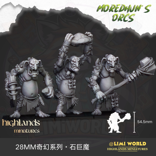 28MM奇幻系列蛮荒兽人合集一旧世界1/56战棋锤树脂桌游跑团模型 - 图1