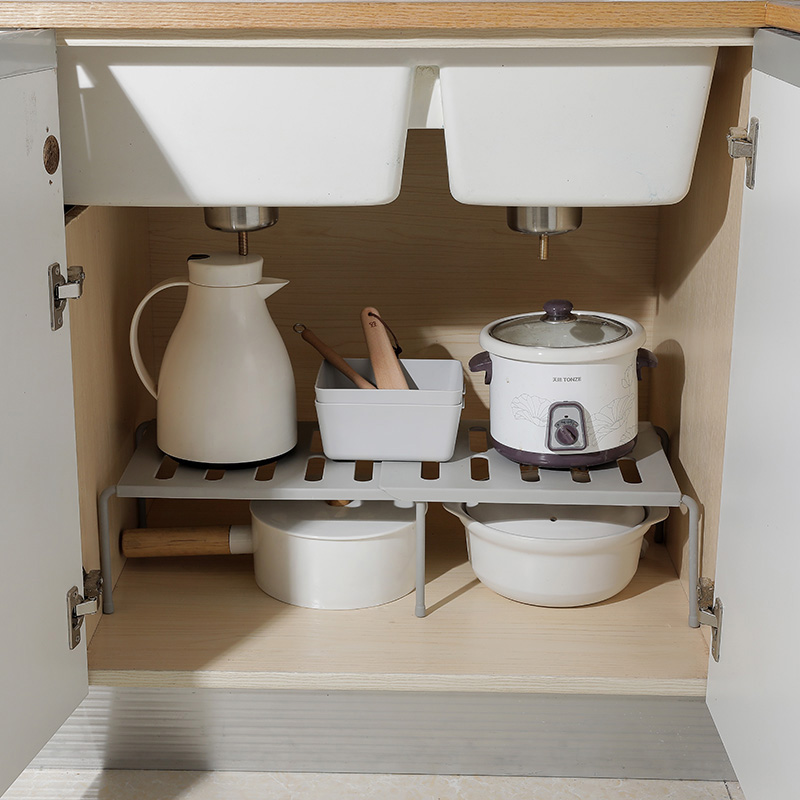 伸缩置物架厨房用品调料架家用大全厨具收纳架橱柜分层架子 - 图1