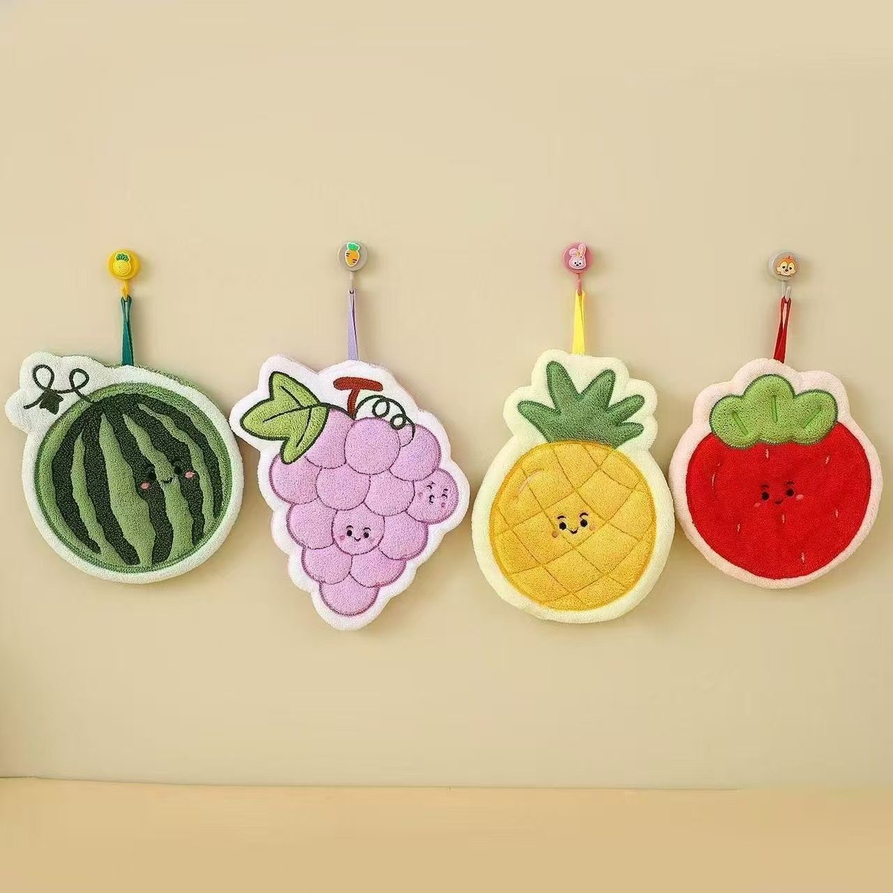 可爱卡通兔子擦手巾可挂式厨房吸水速干加厚儿童手帕,淘宝优惠券,粉丝福利购,淘宝优惠卷