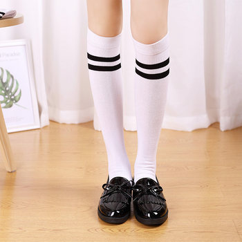 ຖົງຕີນຍາວສໍາລັບແມ່ຍິງ ins trendy street jk calf socks ບາງຂາພາກຮຽນ spring ແລະດູໃບໄມ້ລົ່ນກາງ calf ສີຂາວສູງທໍ່ຝ້າຍບໍລິສຸດແບບເກົາຫຼີແລະຍີ່ປຸ່ນ