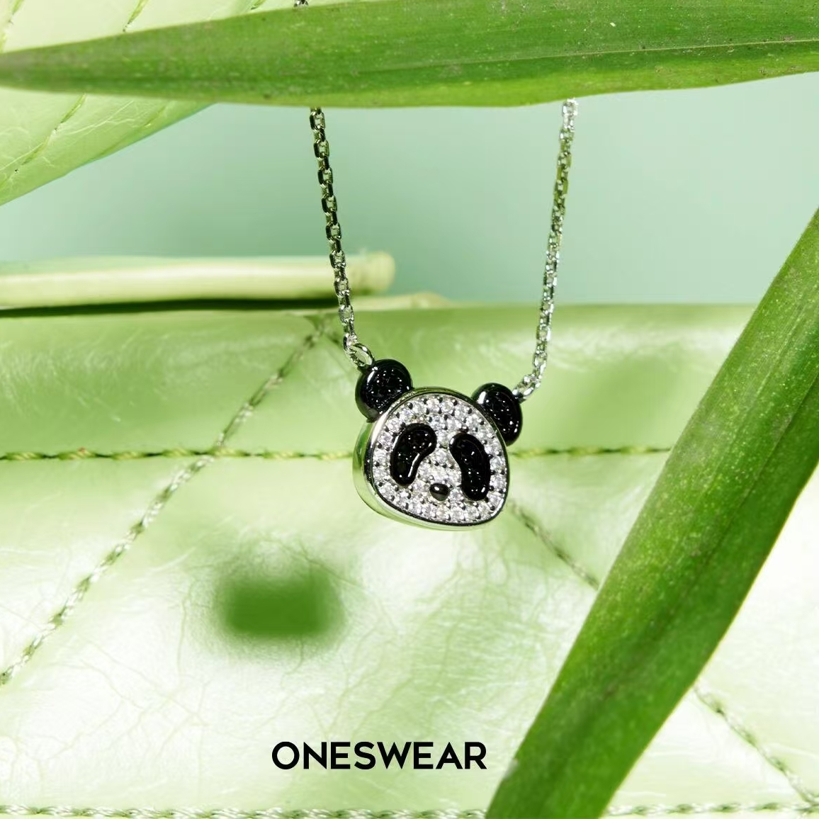 梵誓设计师款熊猫项链女小众设计吊坠原创创意新中式情侣礼物饰品 - 图2