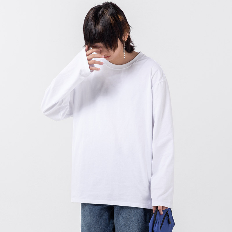 敦域春秋长袖男女百搭纯棉体恤t恤 敦域T恤