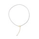 Natural freshwater millet bead necklace 2mm clavicle chain