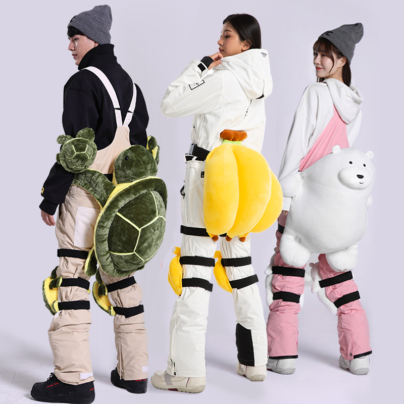 滑雪护臀垫小乌龟单板护具儿童香蕉滑冰女全套装备屁股防摔男护膝 - 图3