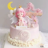 Бесплатная доставка Принцесса торт орнамент Bella Princess Net Red Fairy Little Angel плагин