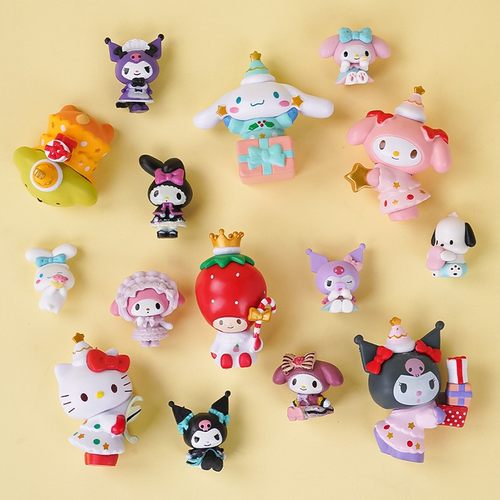 库洛米蛋糕装饰摆件玉桂狗三丽鸥生日摆件 网红蛋仔派对蛋糕装饰 - 图1