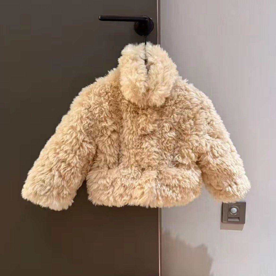 女童冬款毛毛外套套装2025新款儿童韩版软糯毛茸茸外套加绒阔腿裤,淘宝优惠券,粉丝福利购,淘宝优惠卷