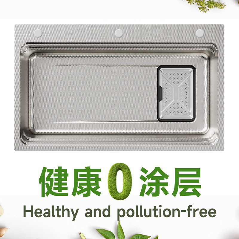 意大利意狄讴厨房不锈钢水槽大单槽洗菜盆水池加厚集渣洗碗槽6800,淘宝优惠券,粉丝福利购,淘宝优惠卷