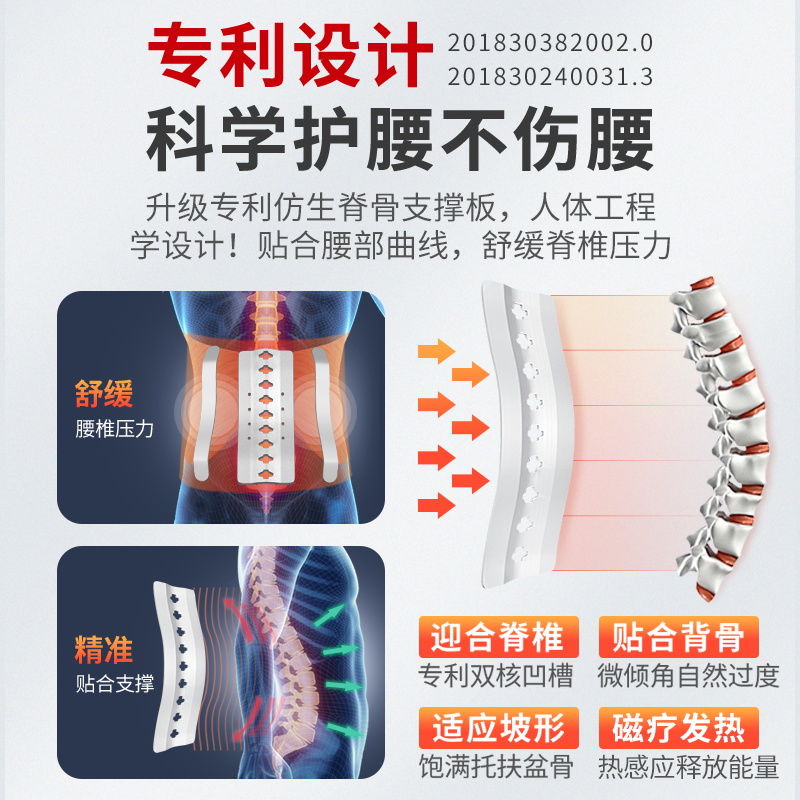 护腰带腰椎腰间盘突出腰肌劳损等软组织保暖自发热腰围腰托器男士 - 图0