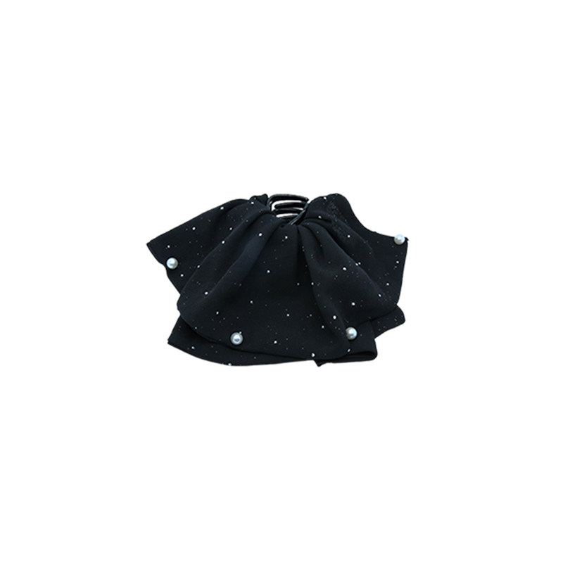 法式轻奢满天星珍珠马尾抓夹女优雅高级感后脑勺盘发半扎发鲨鱼夹,淘宝优惠券,粉丝福利购,淘宝优惠卷