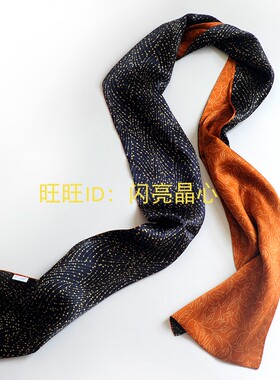 桑蚕丝薄款装饰百搭卷边手帕春秋