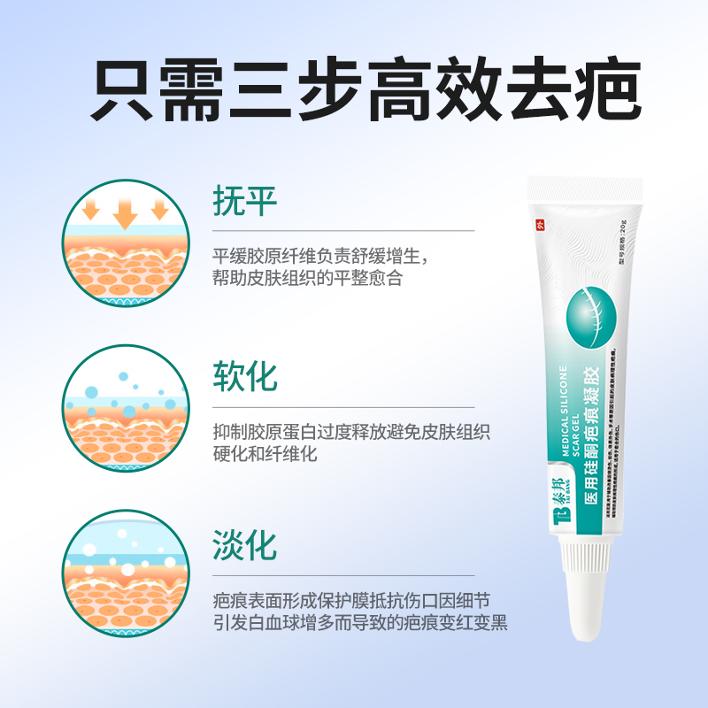 云南白药泰邦疤痕凝胶疤痕膏辅助修复疤痕脸部烧烫伤剖腹产增生
