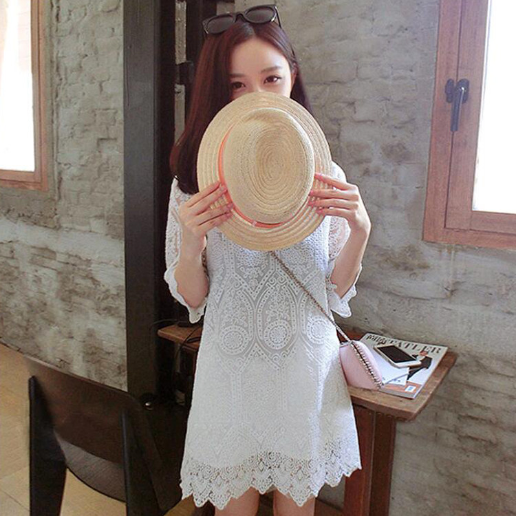 蕾丝春秋新款法国小众超仙女打底衫 异言T恤