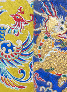 蜀江锦院蜀锦典藏威凤祥麟双面锦南京云锦摆件非遗大师联名款