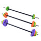 Fitness barbell women's butt training set men's home children's jump exercise weightlifting squat equipment cast iron rubber-coated dumbbell pieces