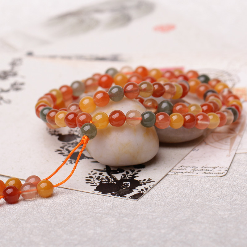 玖玮天然水晶碧玺蜜蜡南红直播裸石 玖玮饰品手链