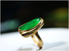 Yangzi Jewelry Natural Jade Design Full Green Ring