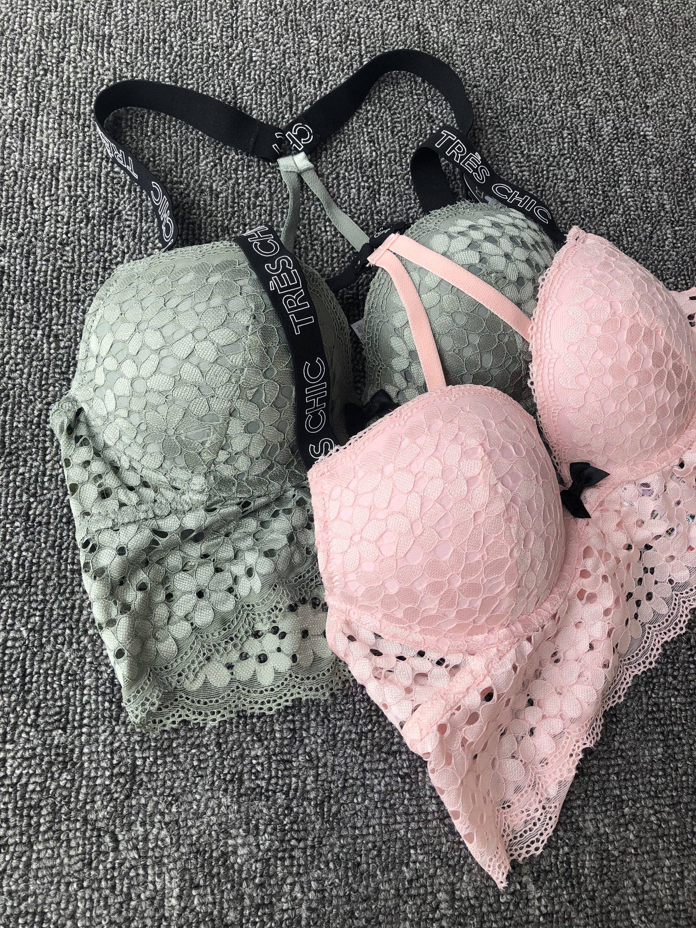 75b75c80b 德国单 全蕾丝美背式防掉肩带聚拢上托薄杯文胸带插片